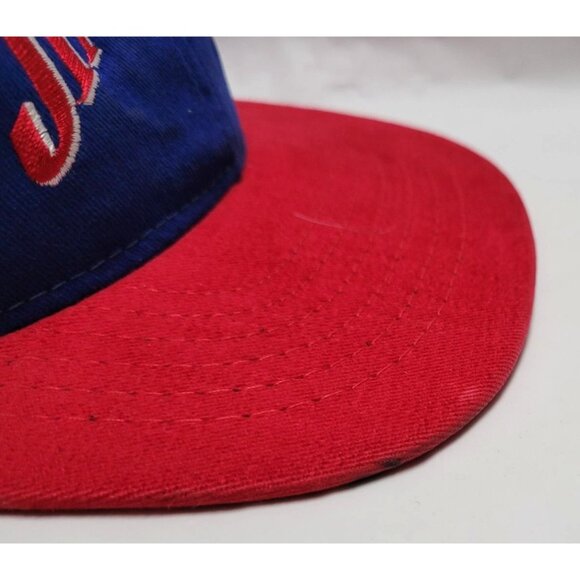 Vintage Jim Beam Blue Red Adjustable Snapback Baseball Hat Cap OSFM - Picture 7 of 12